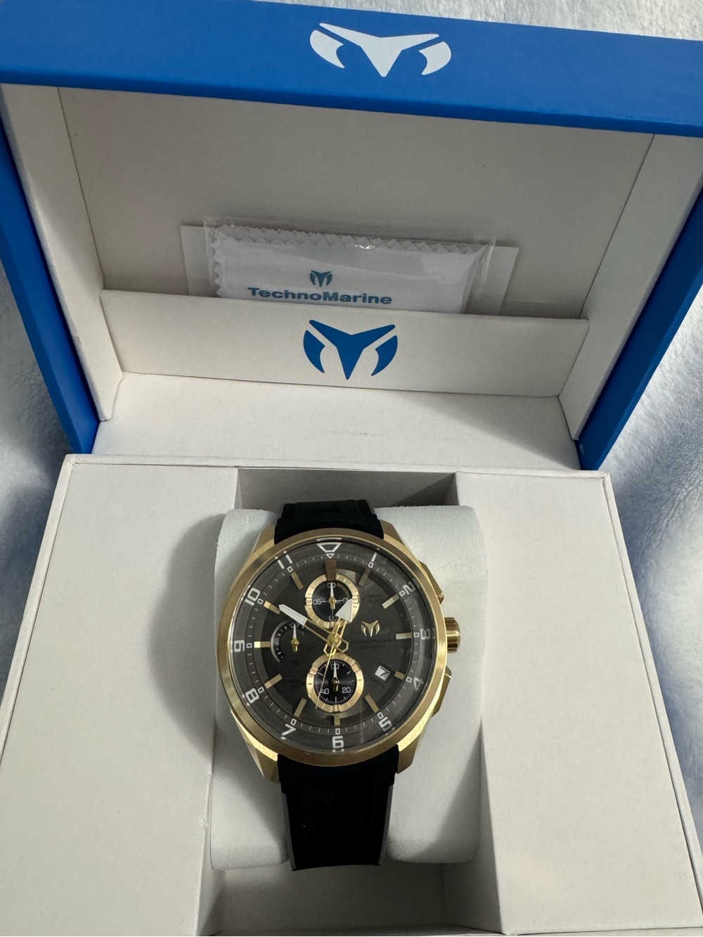 TechnoMarine Ocean Quantum Sport Men's Watch 44mm. Grey, Black (TM-318125)